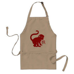 Avental Ano do Macaco Fofo