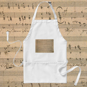 Avental Antique Sheet Music de 1822, Canção do Velho Homem