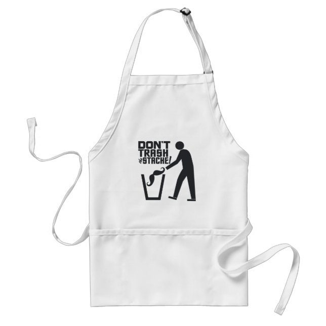 Avental Aplon do Trash Stache - escolha estilo e cor (Frente)