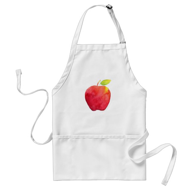 Avental Apple Red Watercolor (Frente)