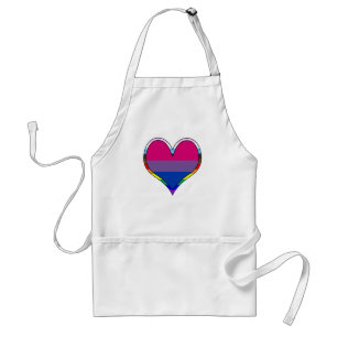 Avental Apron Adulto Cardíaco Bi Pride