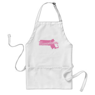 Avental Apron Adulto de Massachusetts, Estado Rosa,