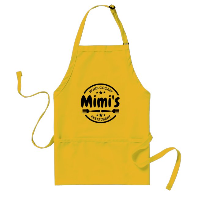 Avental Apron Adulto Restaurante do Mimi's Home Cookin' (Frente)