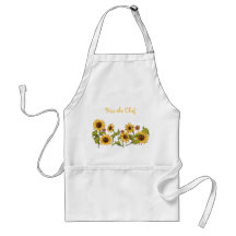Apron - Beije o Chef Girflower com texto editável