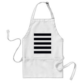 Avental Apron Branco e Preto-Chic Moderno