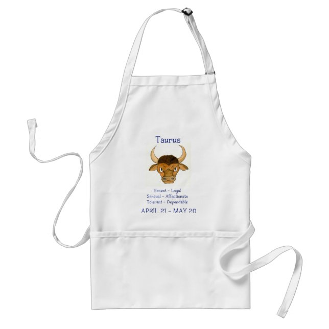 Avental Apron Branco 'Taurus' (Frente)