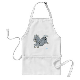 Avental Apron Cavalo de Cartoon Louco