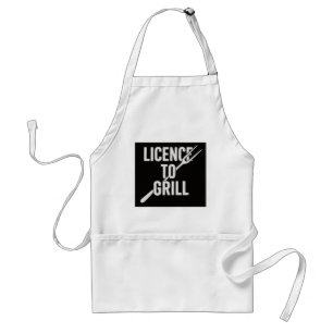 Avental Apron CHURRASCO engraçado - Licença para Grill