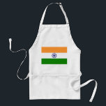 Avental Apron com Bandeira da Índia<br><div class="desc">Elevem sua experiência com o cozinhar com nossa placa de na moda com a bandeira da Índia! Este avental vibrante é perfeito para cozinheiros domésticos, cozinheiros, ou qualquer pessoa que adora exibir suas habilidades culinárias enquanto celebra a cultura indiana. As cores ousadas da bandeira indiana são exibidas com destaque, fazer...</div>