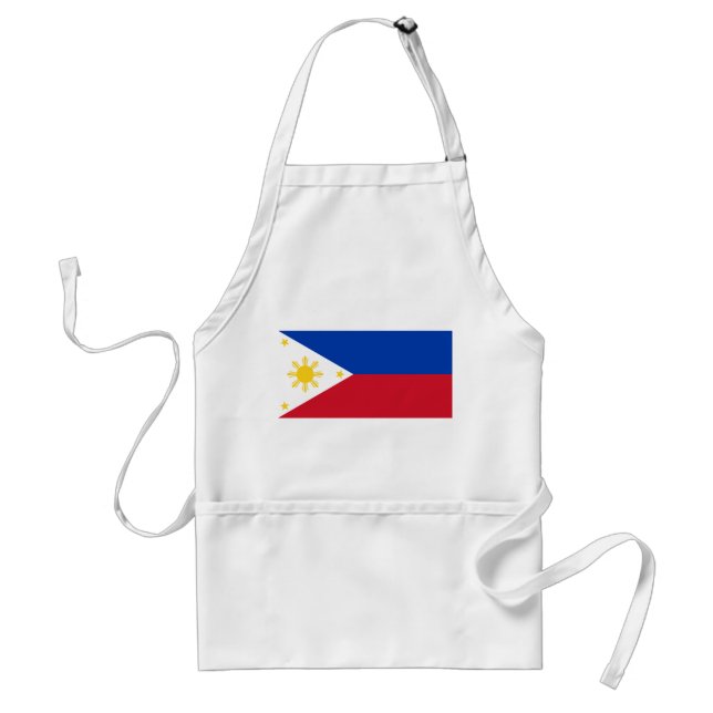Avental Apron com Bandeira das Filipinas (Frente)