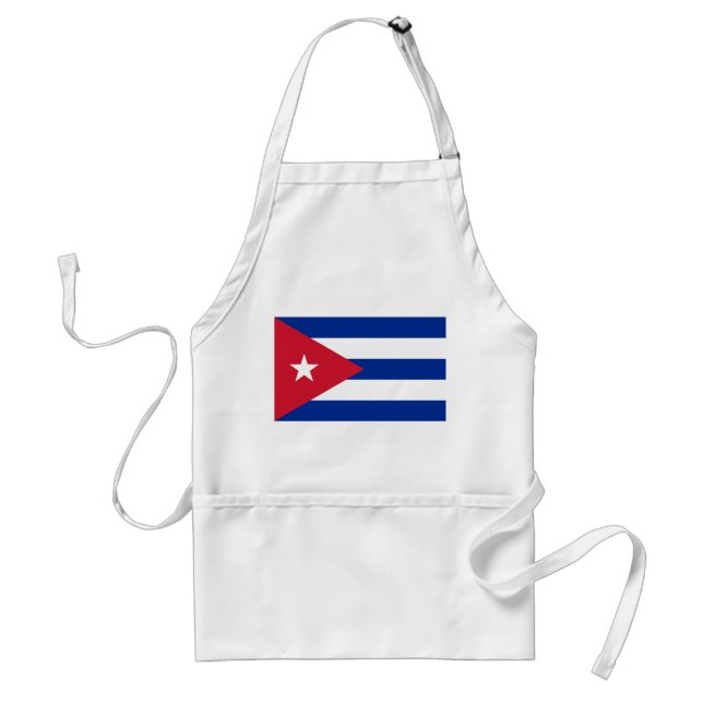 Avental Apron com Bandeira de Cuba (Frente)