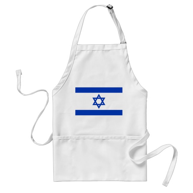 Avental Apron com Bandeira de Israel (Frente)