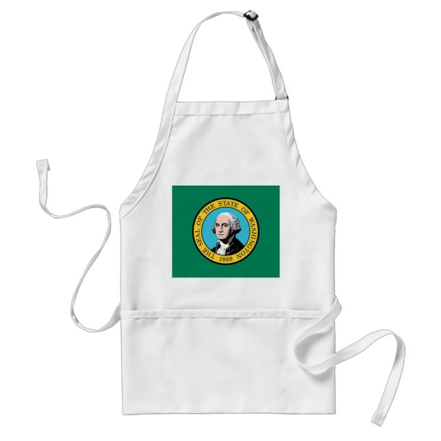Avental Apron com Flag de Washington, EUA (Frente)