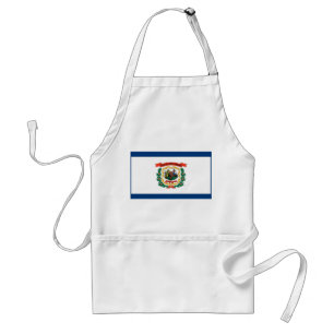 Avental Apron com Flag of West Virginia, EUA
