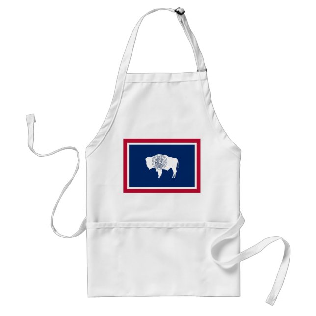 Avental Apron com Flag of Wyoming, EUA (Frente)