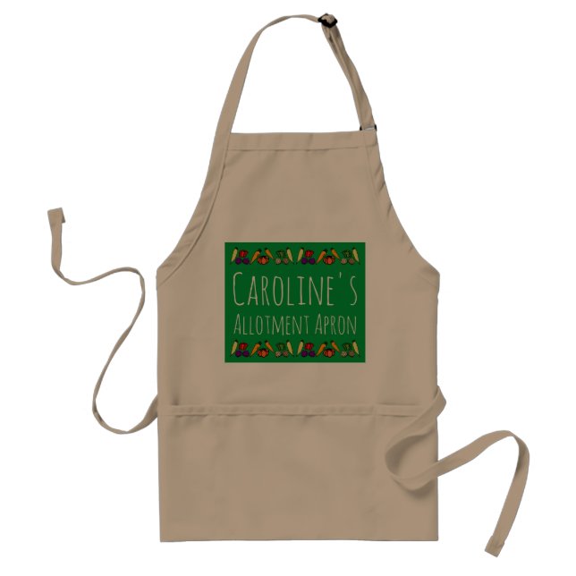 Avental Apron com legumes, personalizado (Frente)