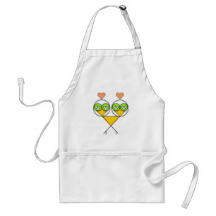 Avental Apron de aves de capoeira fractais surreais