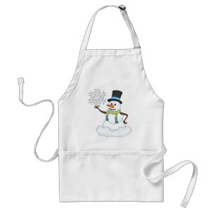 Avental apron de desenho animado do Natal Snowman Holiday