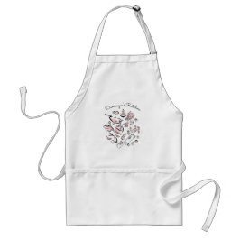 Avental Apron de Desenho de Tinta Chinesa Personalizada