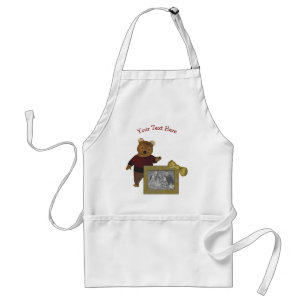 Avental Apron de Fotografias Personalizadas do Urso de Cor