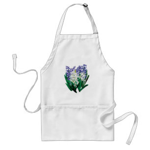 Avental Apron de Hyacintos Púrpura e Branca