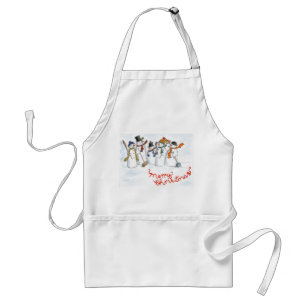 Avental Apron de Natal "Snowmen"