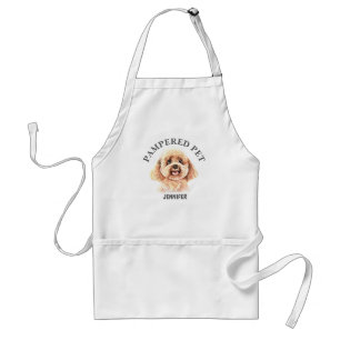 Avental Apron de Poodle Pet Groomer Personalizado