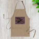 Avental Apron de Violão Elétrico<br><div class="desc">Vamos tocar música. Esta design é de uma incrível guitarra elétrica. É colocado contra um fundo roxo musical que parece legal. Você pode apenas ouvir a música vindo deste violão. Este design de violão elétrico parece excelente neste avental. Perfeito para si mesmo ou como presente</div>