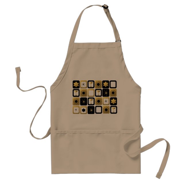Avental Apron Dourado Retroglamouroso (Frente)