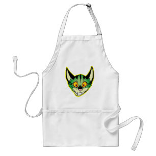 Avental Apron Gato de Cartoon Fluorescente