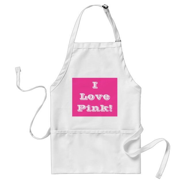 Avental Apron I Love Pink (Frente)