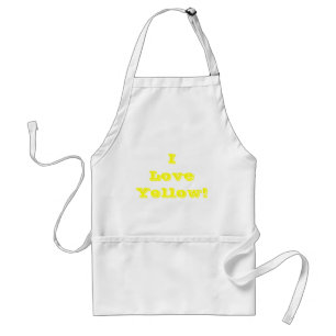 Avental Apron I Love Yellow