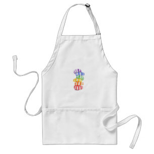 Avental Apron Padrão de CANDY RAINBOW