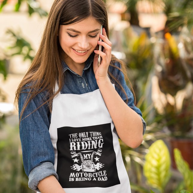 Avental Apron Pai de motociclismo (Criador carregado)