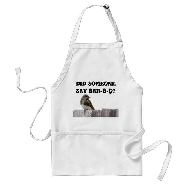 Avental Apron - Pássaro na cerca v.2 (Frente)