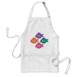 Avental Apron Peixe Colorido bonito