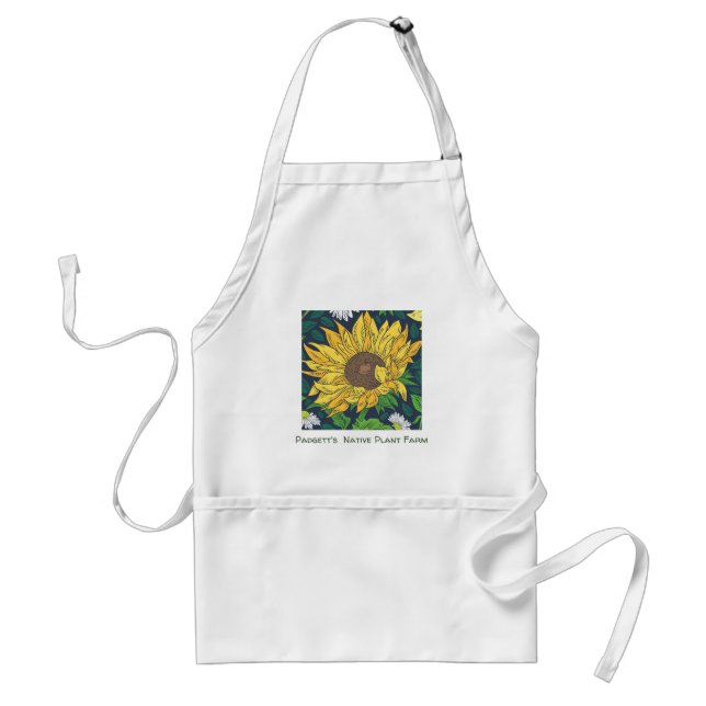 Avental Apron Personalizado Giant Sunflower (Frente)