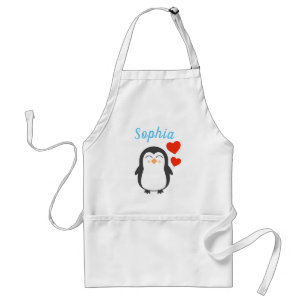 Avental Apron Pinguim Personalizado Bonito