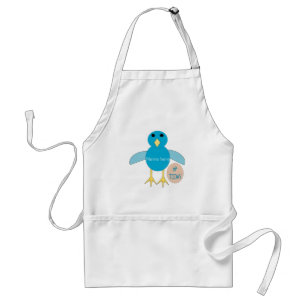 Avental Apron Pintinho de Criança Azul Personalizado