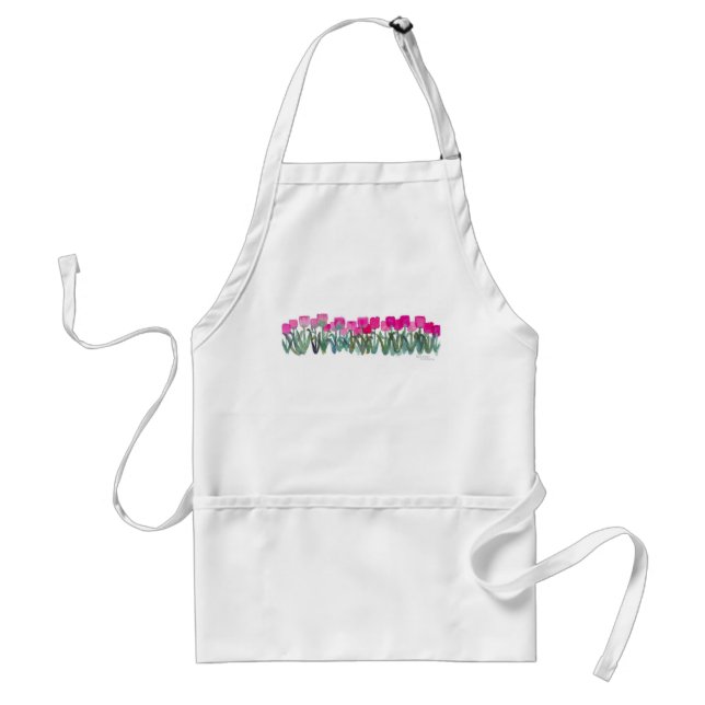 Avental APRON TULIPS DE TINTA primavera (Frente)