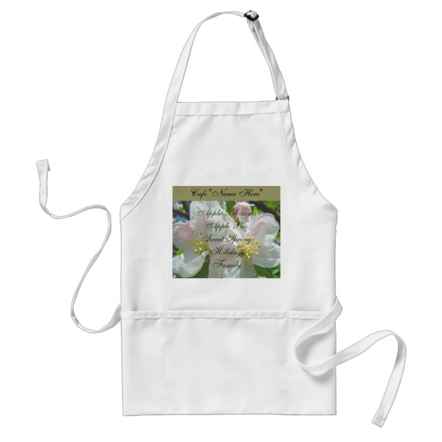 Avental Aprons de café Apple Blossoms Apple Pie Sweet Prim (Frente)