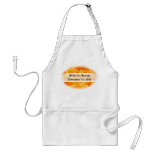 Avental Aprons de Casamento de Rosa Laranja