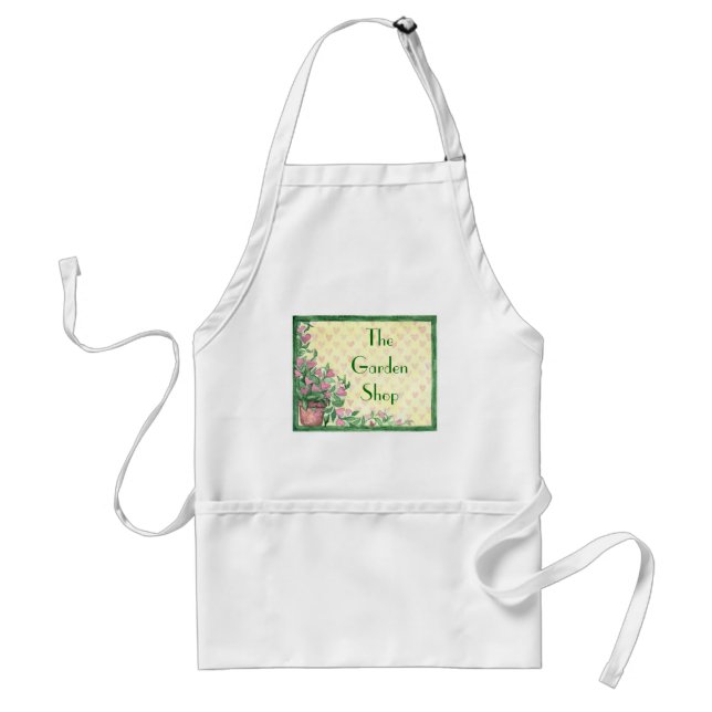 Avental Aprons de Fundo Floral Personalizados (Frente)