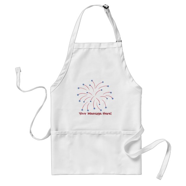 Avental Aprons Patrióticos do Red Blue Star (Frente)