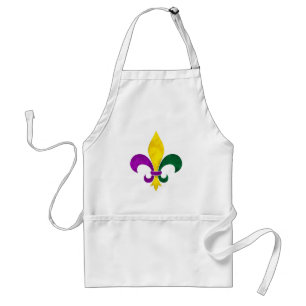 Avental aquarela fleur de lis