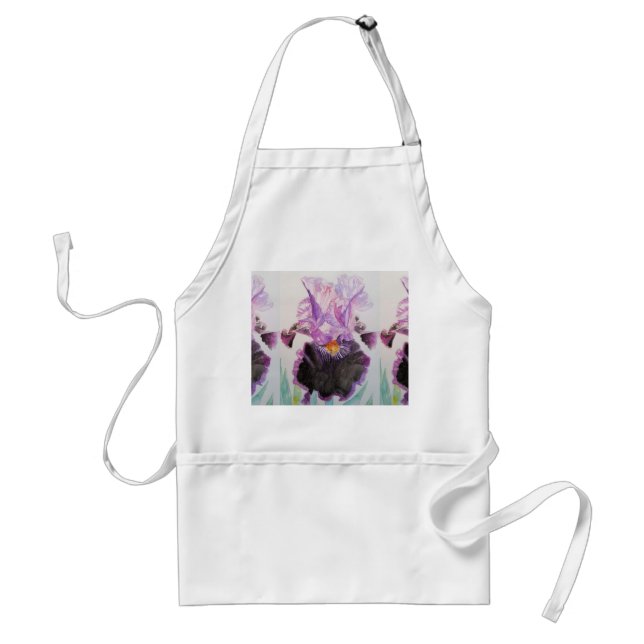 Avental Aquarela Puro Iris Cozinha Floral Apron (Frente)