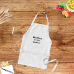 Avental Aroma do chef engraçado<br><div class="desc">O avental do chef engraçado com letras ousadas que anuncia suas habilidades culinárias. O texto da na moda diz,  "Receita é para amadores."</div>