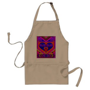 Avental Art Deco Namorados Heart