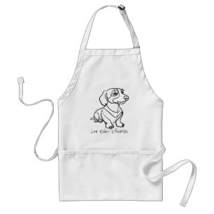 Avental Arte em Linhas de Dachshund - Estilo de Vida Low R