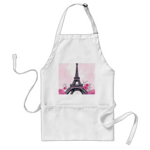Avental Arte em Torre Eiffel Rosa abstrato